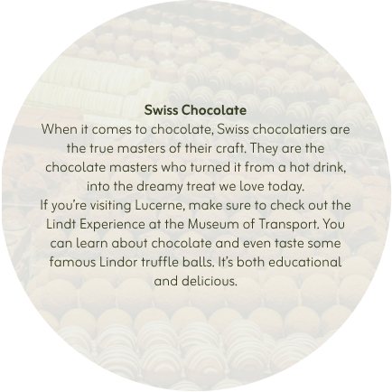 Swiss chocolate text