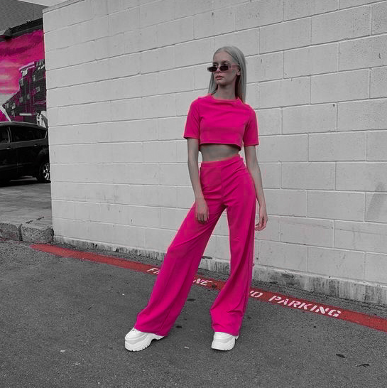 hotpink outfit