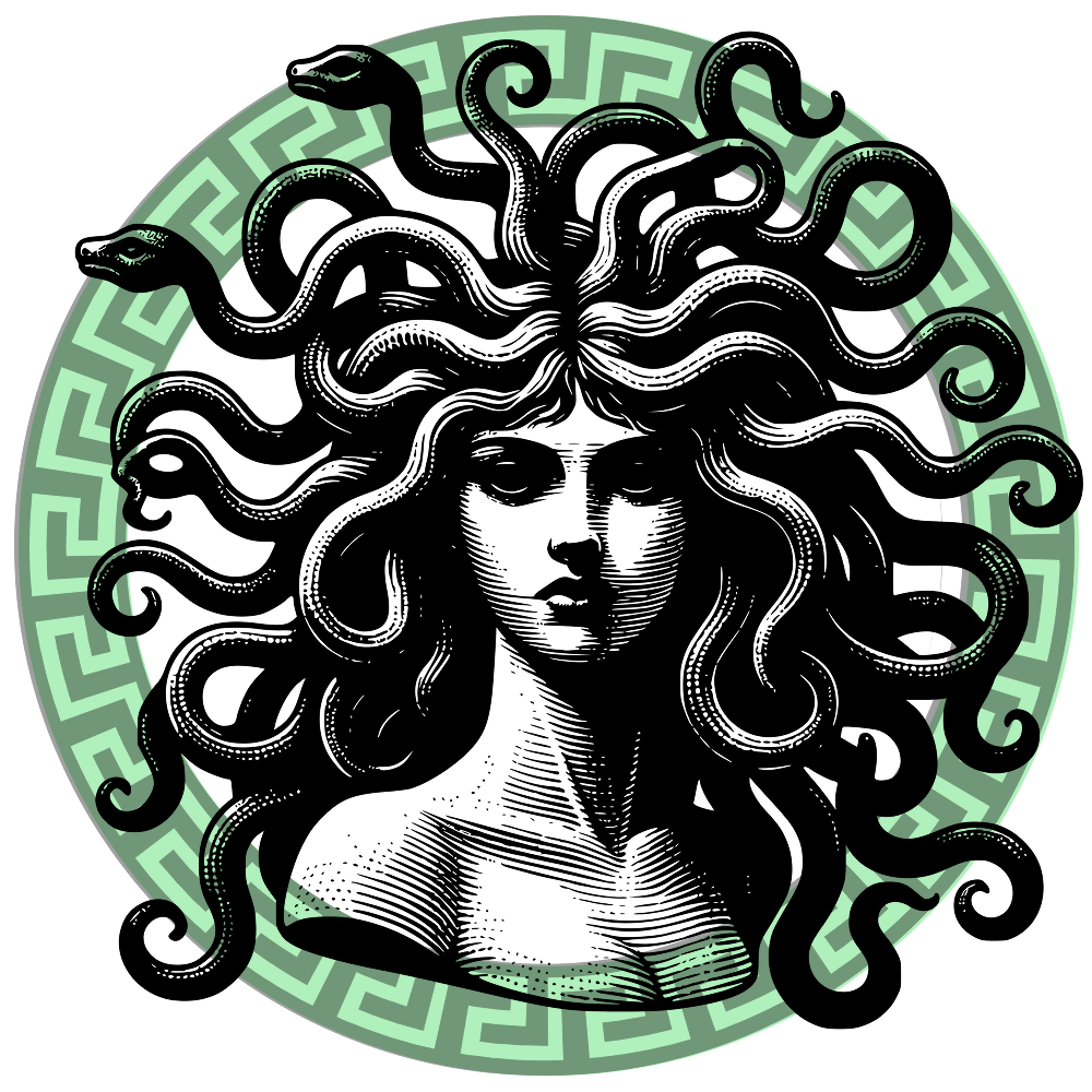 Ilustracja przedstawiająca Meduzę
