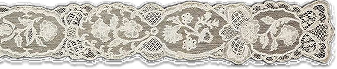 Lace decoration left
